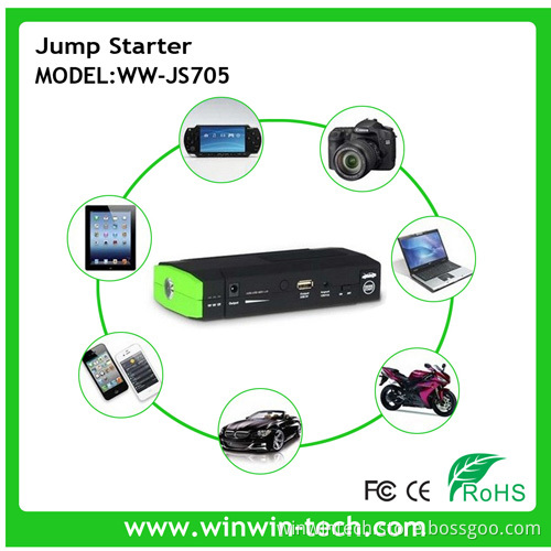 Multifunctional 12V 16800mAh Emergency Power Bank Mini Car Jump Starter